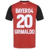 Officiële Voetbalshirt + Korte Broek Bayer 04 Leverkusen Alejandro Grimaldo 20 Thuis 2024-25 - Kids